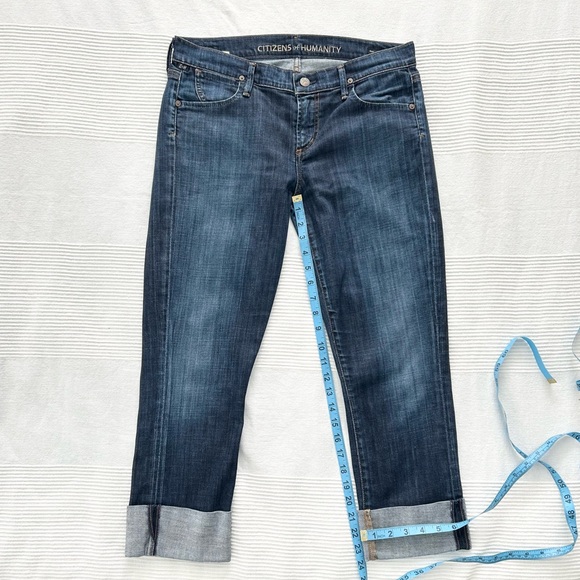 Citizens of Humanity Dani Crop Straight Leg Jean in Dark Wash - Picture 7 of 14